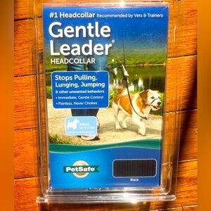 PETSAFE Gentle Leader Head Collar Stops Pulling Jumping Small up to 25lbs Black